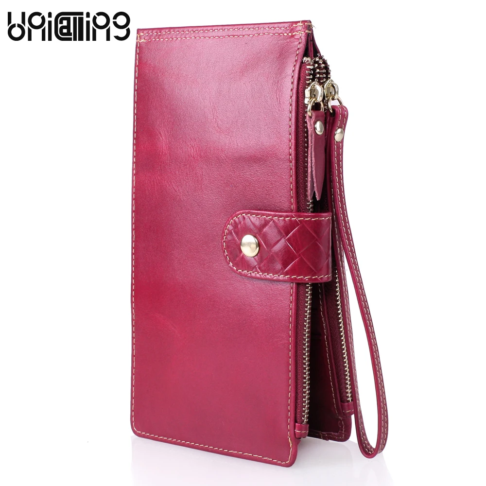 New style Genuine leather women wallets multifunctional zipper hasp Oil Wax Cowhide Double Zipper Solid color much Card holder
New style Genuine leather women wallets multifunctional zipper hasp Oil Wax Cowhide Double Zipper Solid color much Card holder