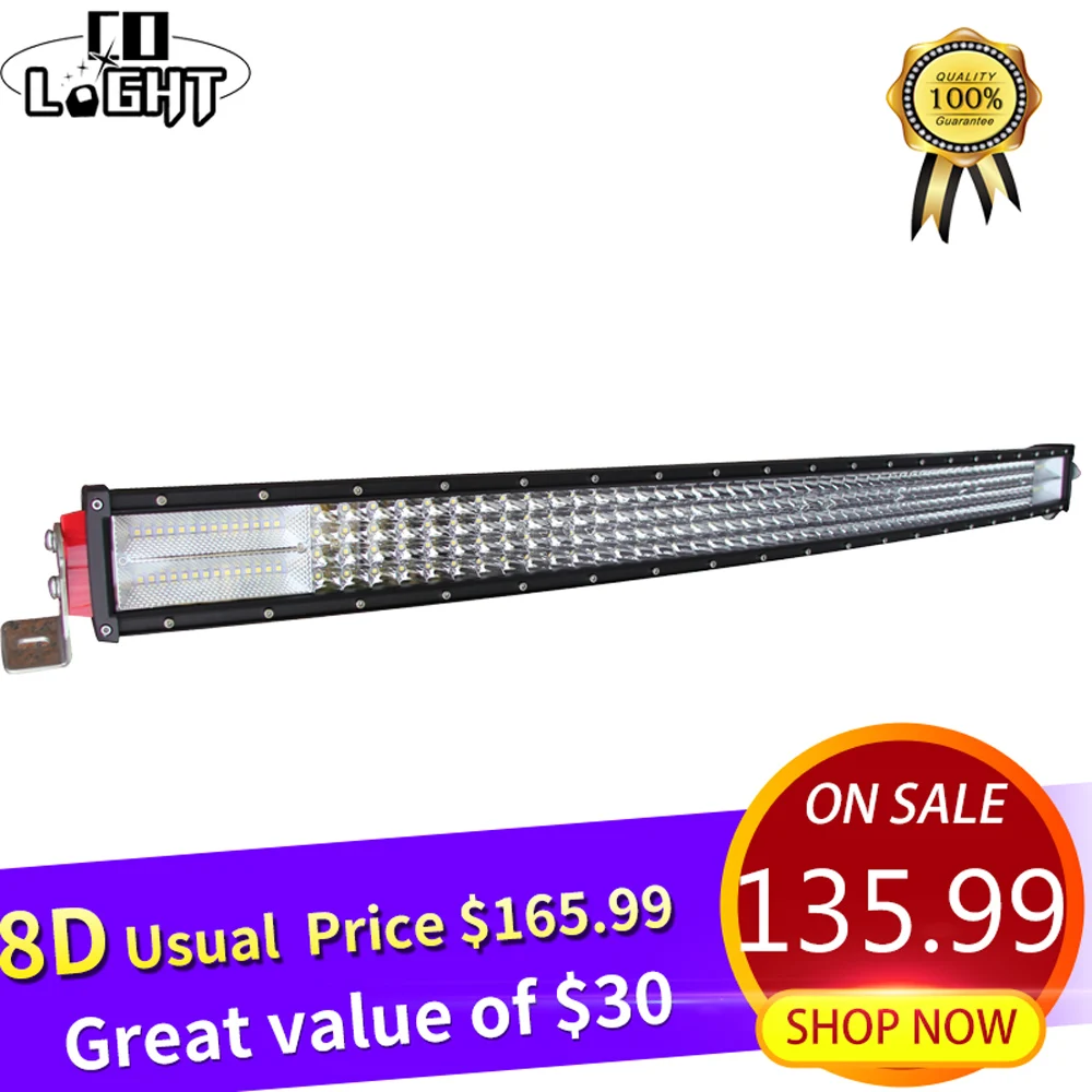 CO LIGHT 42" 8D LED Light Bar 744W 4-Rows Curved LED Work Light Bar 12V 24V Combo Offroad Led Bar for Tractor 4x4 Car Truck SUV
CO LIGHT 42" 8D LED Light Bar 744W 4-Rows Curved LED Work Light Bar 12V 24V Combo Offroad Led Bar for Tractor 4x4 Car Truck SUV