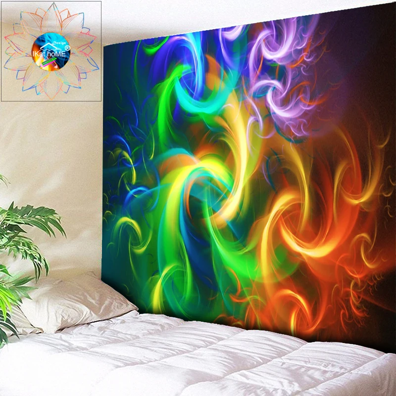 Aurora Stagger Psychedelic Tapestry Bohemian Wall Hanging Hippie Mandala Tapestry Wall Fabric tapiz tela pared Rug Wall Cloth
Aurora Stagger Psychedelic Tapestry Bohemian Wall Hanging Hippie Mandala Tapestry Wall Fabric tapiz tela pared Rug Wall Cloth