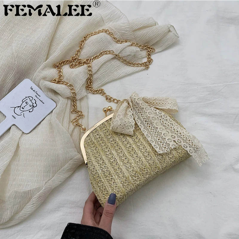 2019 Summer Handmade Straw Shoulder Bags Women Fairy Chains Messengers Clutch Bags Female Woven bridal wedding party purse
2019 Summer Handmade Straw Shoulder Bags Women Fairy Chains Messengers Clutch Bags Female Woven bridal wedding party purse