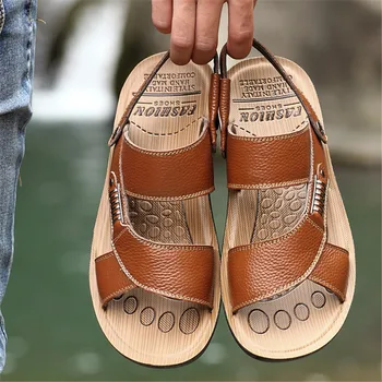 Big Size shoes Men Genuine Leather Sandals Summer Classic Men Shoes Slippers Soft Sandals Men Roman Comfortable Walking Footwear
Big Size shoes Men Genuine Leather Sandals Summer Classic Men Shoes Slippers Soft Sandals Men Roman Comfortable Walking Footwear