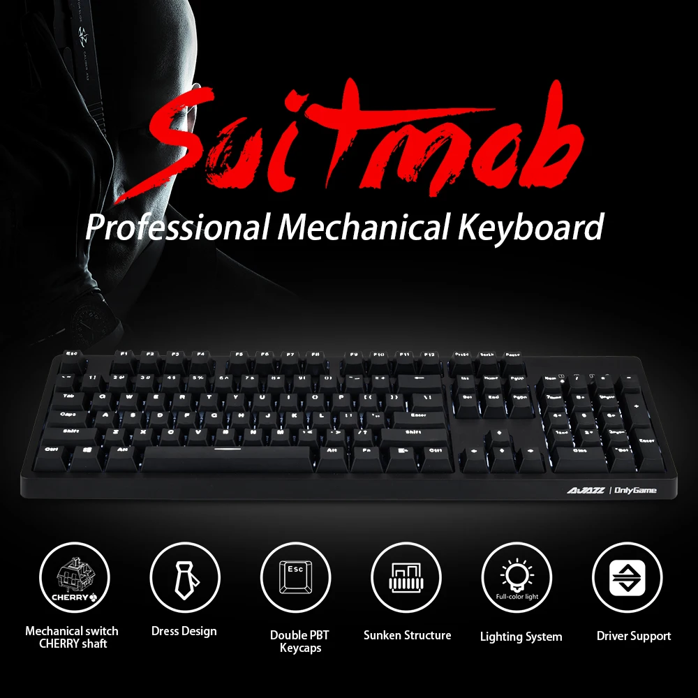 AJAZZ Mechanical Keyboard Professional Gaming Keyboard Red /Blue Switch Wired White Backlit Keyboard Blue Switch
AJAZZ Mechanical Keyboard Professional Gaming Keyboard Red /Blue Switch Wired White Backlit Keyboard Blue Switch