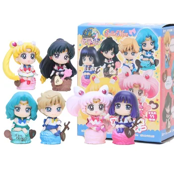 Sailor Moon 6pcs/set Ice Cream Party Action Figure Kaiou Michiru Chibi Usa Sailor Saturn Doll PVC figure Brinquedos Anime 5-8CM
Sailor Moon 6pcs/set Ice Cream Party Action Figure Kaiou Michiru Chibi Usa Sailor Saturn Doll PVC figure Brinquedos Anime 5-8CM