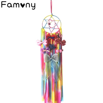 Dreamcatcher Hair Bows Storage Belt Barrette Hairband Organizer Kids Rainbow Color Hair Clips Hair Holder DIY Hair Accessories
Dreamcatcher Hair Bows Storage Belt Barrette Hairband Organizer Kids Rainbow Color Hair Clips Hair Holder DIY Hair Accessories