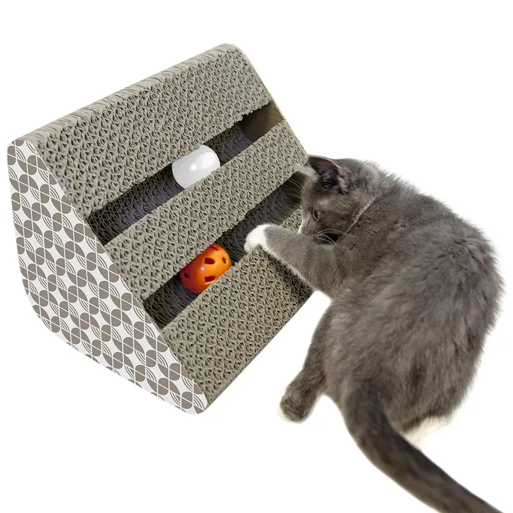 Cat Scratch Pad mat with Ball Placed in a Side Groove of The Shelf Scratcher with Catnip,Scratching Posts,Cat Toy Scratch Board
Cat Scratch Pad mat with Ball Placed in a Side Groove of The Shelf Scratcher with Catnip,Scratching Posts,Cat Toy Scratch Board