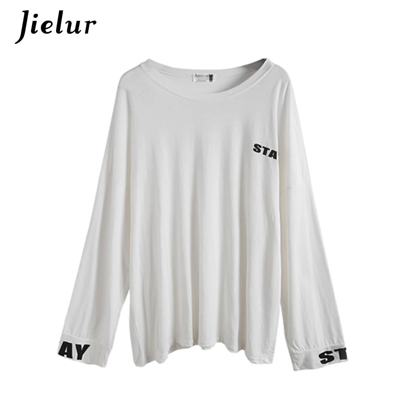 Jielur Fashion Harajuku Loose Letter T-shirts Women Autumn New Bat Sleeve Leisure Female T-shirt Streetwear O-neck White Tee S-L
Jielur Fashion Harajuku Loose Letter T-shirts Women Autumn New Bat Sleeve Leisure Female T-shirt Streetwear O-neck White Tee S-L