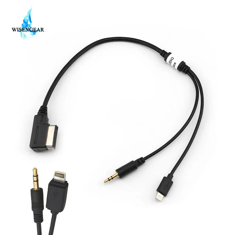 WISENGEAR Car USB Aux Cable For Audi MMI AMI MDI Music Interface Connector Charger Audio Adapter For VW Jetta B6 Universal /
WISENGEAR Car USB Aux Cable For Audi MMI AMI MDI Music Interface Connector Charger Audio Adapter For VW Jetta B6 Universal /
