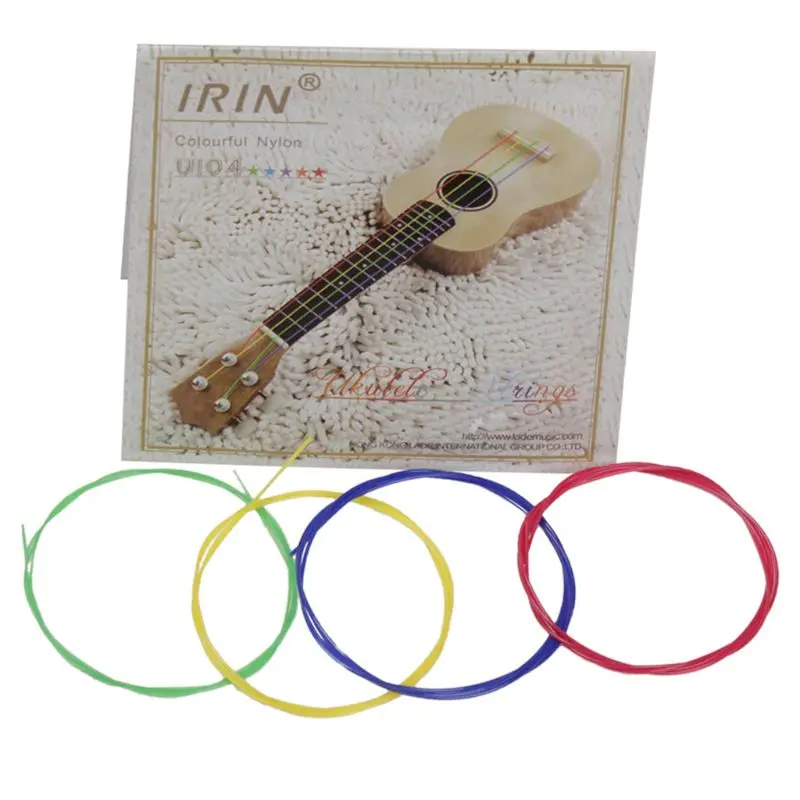IRIN U104 Colorful Nylon Ukulele Strings 4pcs/set Replacement Part For 21 23 26 Inch Stringed Instrument
IRIN U104 Colorful Nylon Ukulele Strings 4pcs/set Replacement Part For 21 23 26 Inch Stringed Instrument