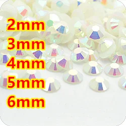 Jelly Pearl White AB Resin Flatback beads for Nail Art/Garment/Decoration (2mm 3mm 4mm 5mm 6mm) 10000~100000pcs/bag
Jelly Pearl White AB Resin Flatback beads for Nail Art/Garment/Decoration (2mm 3mm 4mm 5mm 6mm) 10000~100000pcs/bag