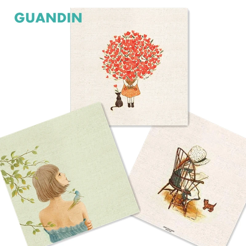 GUANDIN,Hand Dyed Cotton Linen Fabric Girl Series DIY Sewing&Quilting Patchwork Table Mat/Mouse Pad/Pillow Decoration/20*20cm
GUANDIN,Hand Dyed Cotton Linen Fabric Girl Series DIY Sewing&Quilting Patchwork Table Mat/Mouse Pad/Pillow Decoration/20*20cm