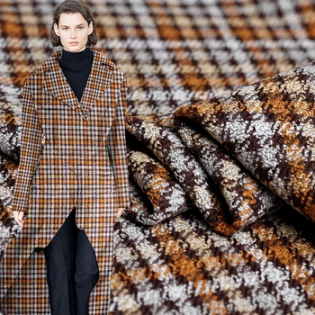 Pearlsilk Plaid Yarn Dyed Tweed Wool Garment Materials Autumn dress jacket Diy clothes fabrics Freeshipping
Pearlsilk Plaid Yarn Dyed Tweed Wool Garment Materials Autumn dress jacket Diy clothes fabrics Freeshipping