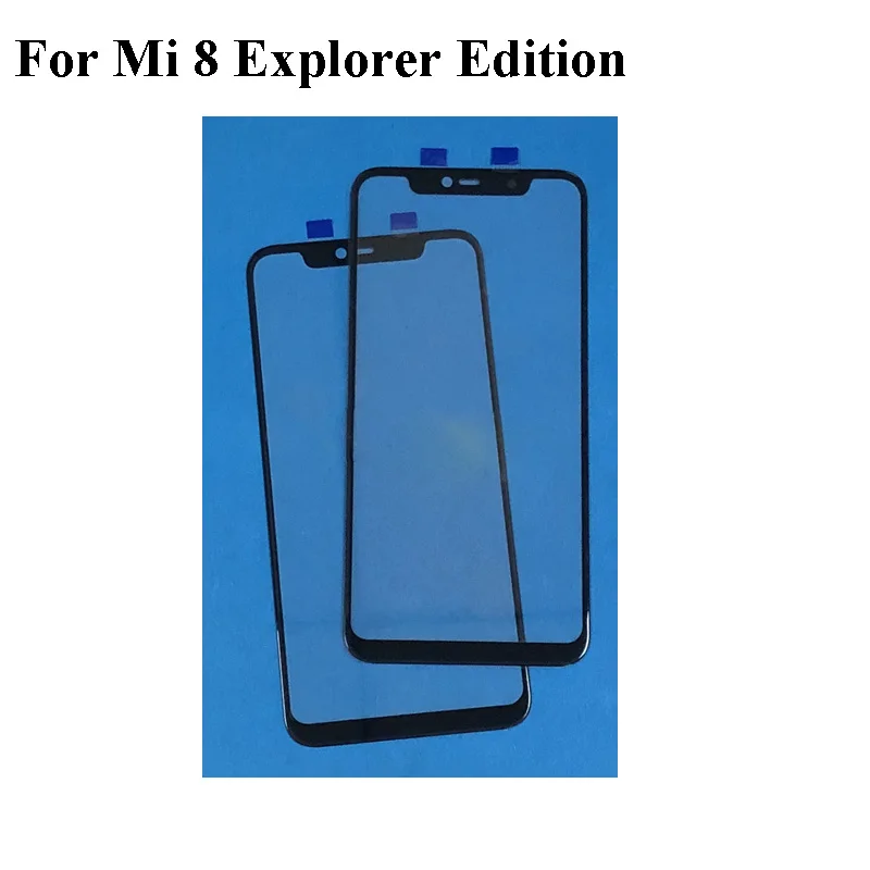 2 шт. для Xiaomi Mi 8 Explorer Edition переднее ЖК-стекло объектив сенсорный экран Mi8 внешнее