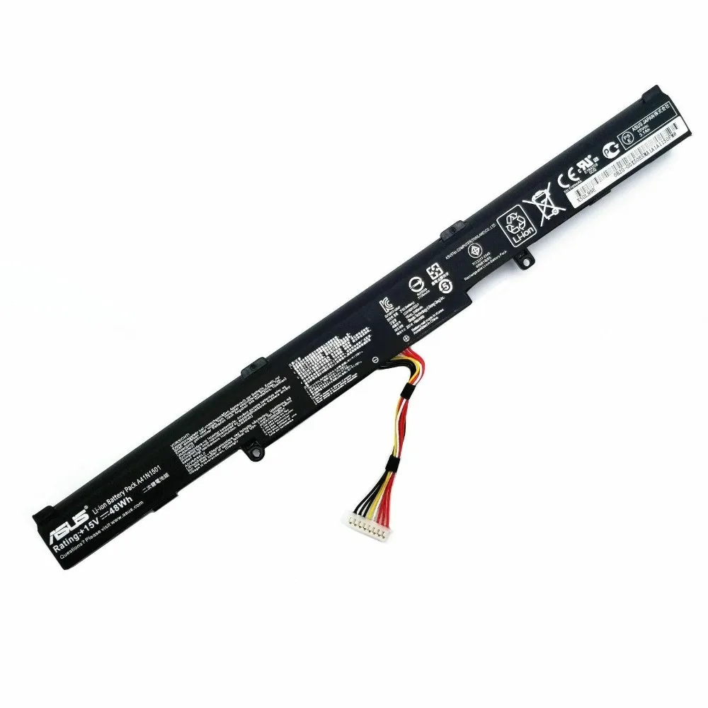 Genuine 15V A41N1501 A41LK9H battery for ASUS ROG GL752VW G752VW N552V N552VX
Genuine 15V A41N1501 A41LK9H battery for ASUS ROG GL752VW G752VW N552V N552VX
