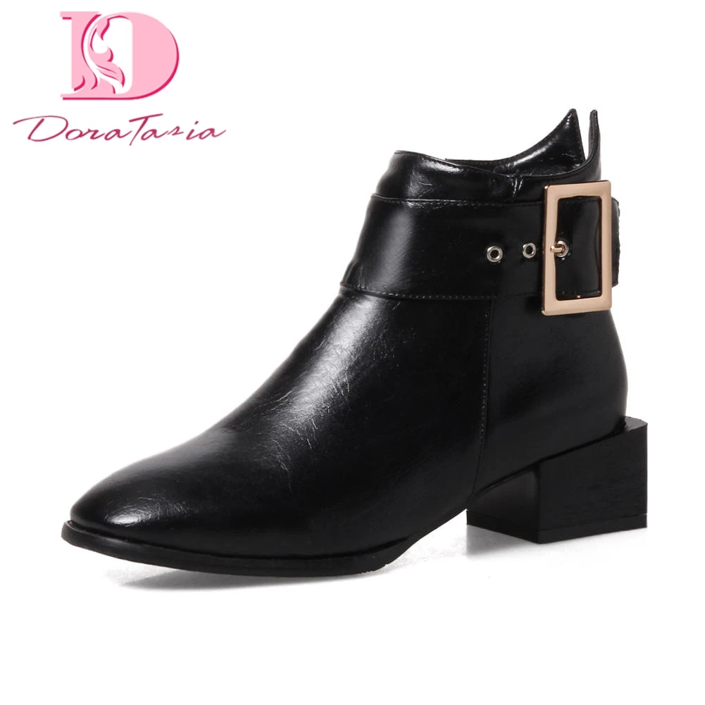 DoraTasia 2018 Large Size 34-43 Buckles boots Women Shoes zip up Square Heels Black white Ankle Boots shoes Woman
DoraTasia 2018 Large Size 34-43 Buckles boots Women Shoes zip up Square Heels Black white Ankle Boots shoes Woman