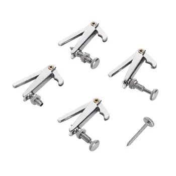 4pcs 3/4 & 4/4 Violin Copper Nickel Alloy Silver Violin Tuner Fine Tuners Spinner String Adjuster Violin Accessories
4pcs 3/4 & 4/4 Violin Copper Nickel Alloy Silver Violin Tuner Fine Tuners Spinner String Adjuster Violin Accessories