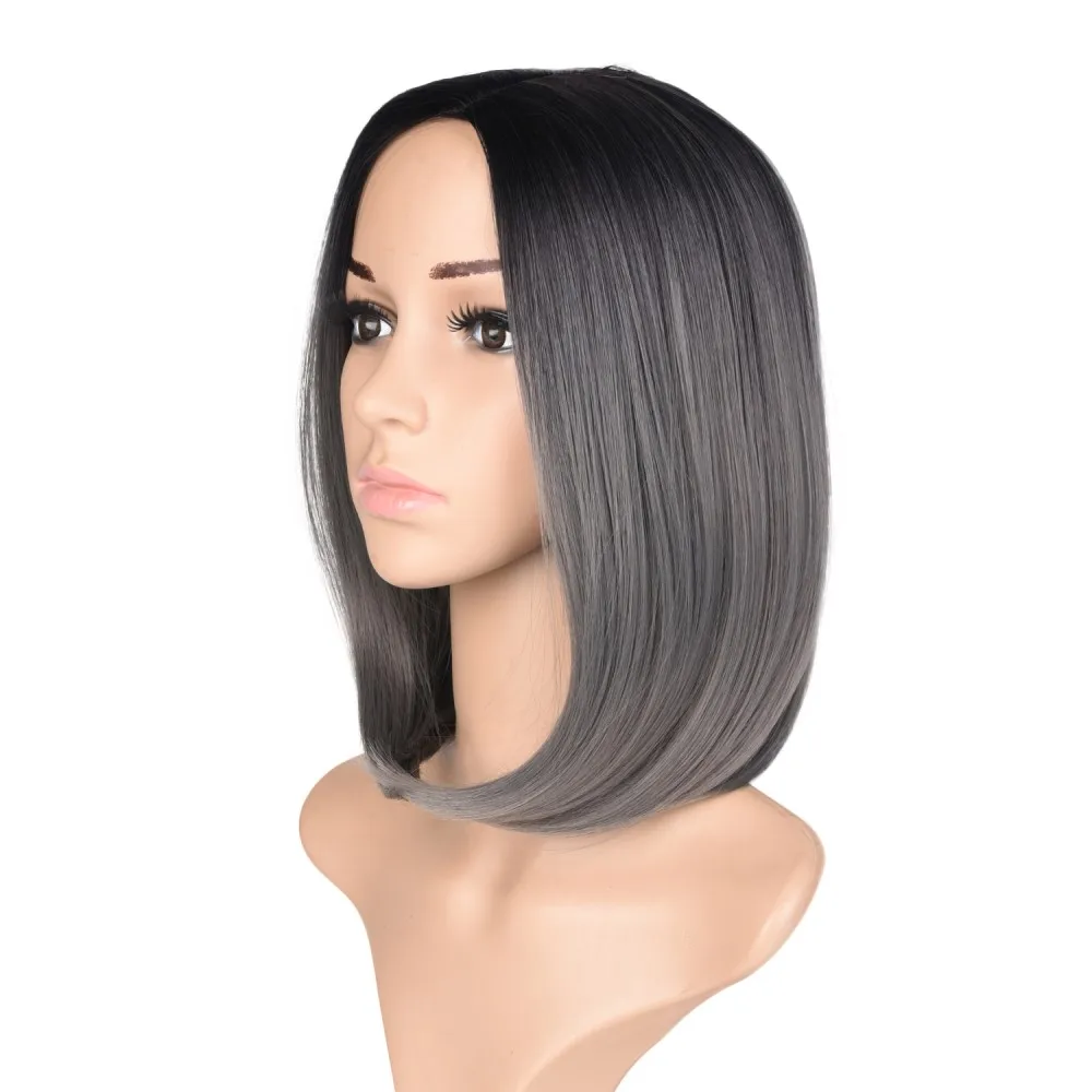 ombre grey wig