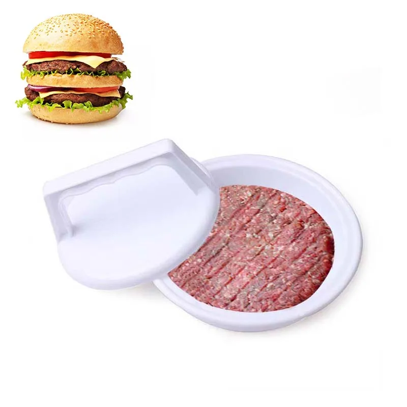 

1PC Hot White Food-Grade Plastic Meat Press Mold Barbecue Meat Presses DIY Hamburger Tool Patty Makers Kitchen toools