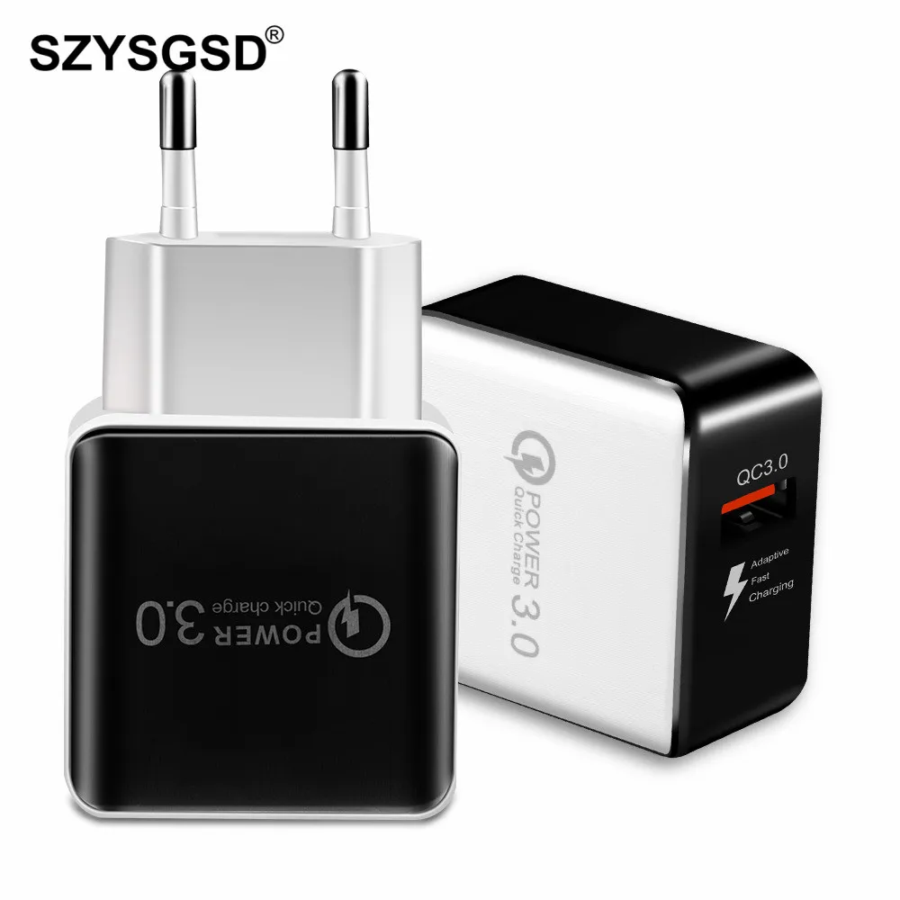 SZYSGSD QC 3.0 USB Quick Phone Charger Travel Wall Adapter 18W QC3.0 FCP Universal For Xiaomi iPhone Samsung Huawei US EU Plug
SZYSGSD QC 3.0 USB Quick Phone Charger Travel Wall Adapter 18W QC3.0 FCP Universal For Xiaomi iPhone Samsung Huawei US EU Plug