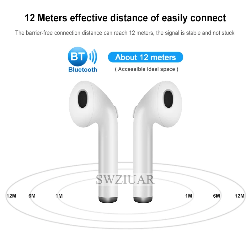 i7s tws MINI Bluetooth Earbuds TWS Wireless Headsets Stereo In-Ear Earphones With Charging Box for iOS Android Best Price
i7s tws MINI Bluetooth Earbuds TWS Wireless Headsets Stereo In-Ear Earphones With Charging Box for iOS Android Best Price