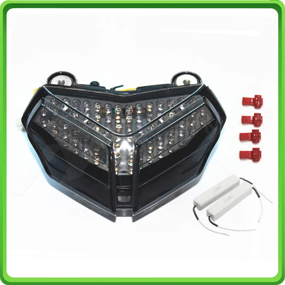 Motorcycle LED Rear Turn Signal Tail Stop Light Lamps Integrated For DUCATI 1198RCORSE 09-10 848 08-10 1098RS 07-10 (2)