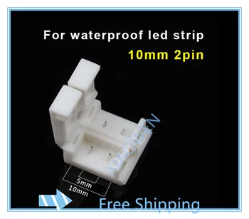 Waterproof strip LED connector RGB 10pcs 10mm 2 pin for 5050 single color , NO welding strip connector for strip jointing
Waterproof strip LED connector RGB 10pcs 10mm 2 pin for 5050 single color , NO welding strip connector for strip jointing