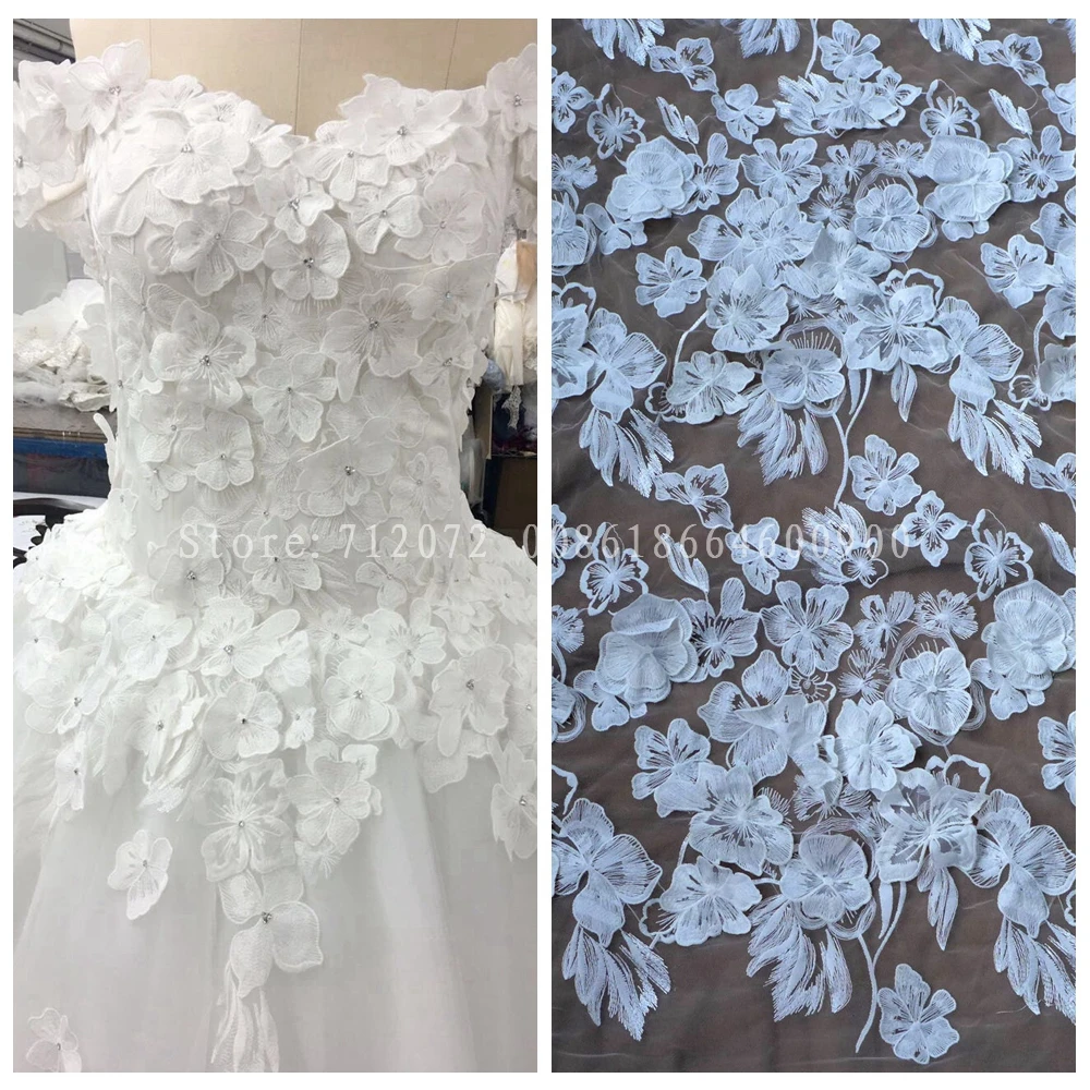 La Belleza 1 yard Off white 3D flowers fashion wedding/ evinging dress lace fabric
La Belleza 1 yard Off white 3D flowers fashion wedding/ evinging dress lace fabric