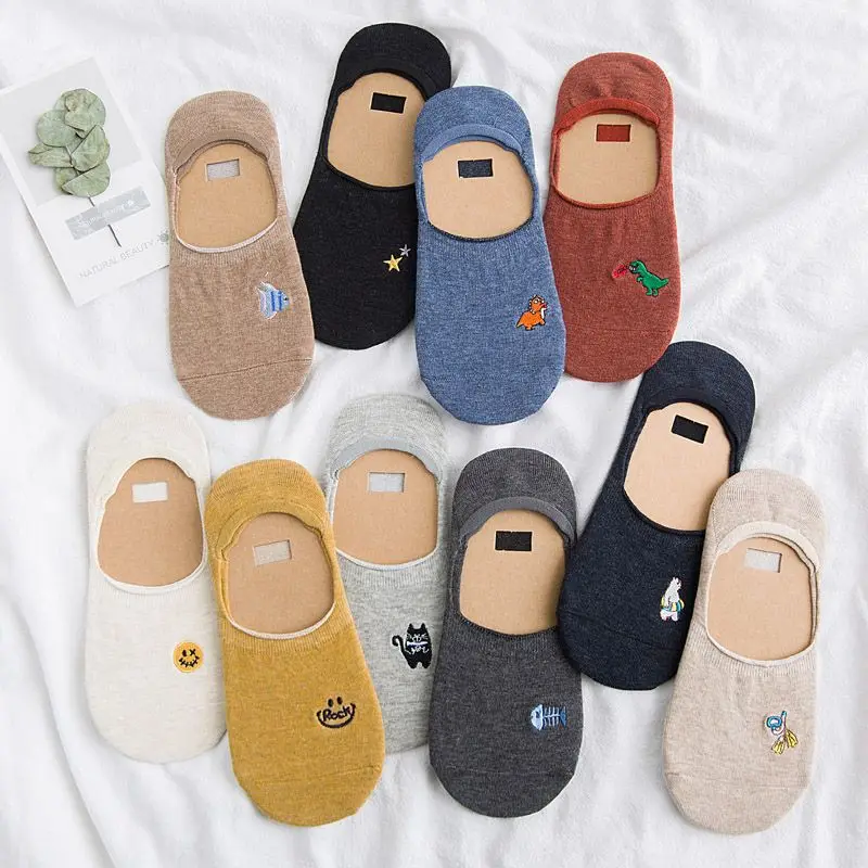 2 Pairs Funny Women Dinosaur Cat Polar Bear Smiley Face No Show Cotton Socks Invisible Sox Nonslip Loafer Liner Low Cut Cartoon
2 Pairs Funny Women Dinosaur Cat Polar Bear Smiley Face No Show Cotton Socks Invisible Sox Nonslip Loafer Liner Low Cut Cartoon