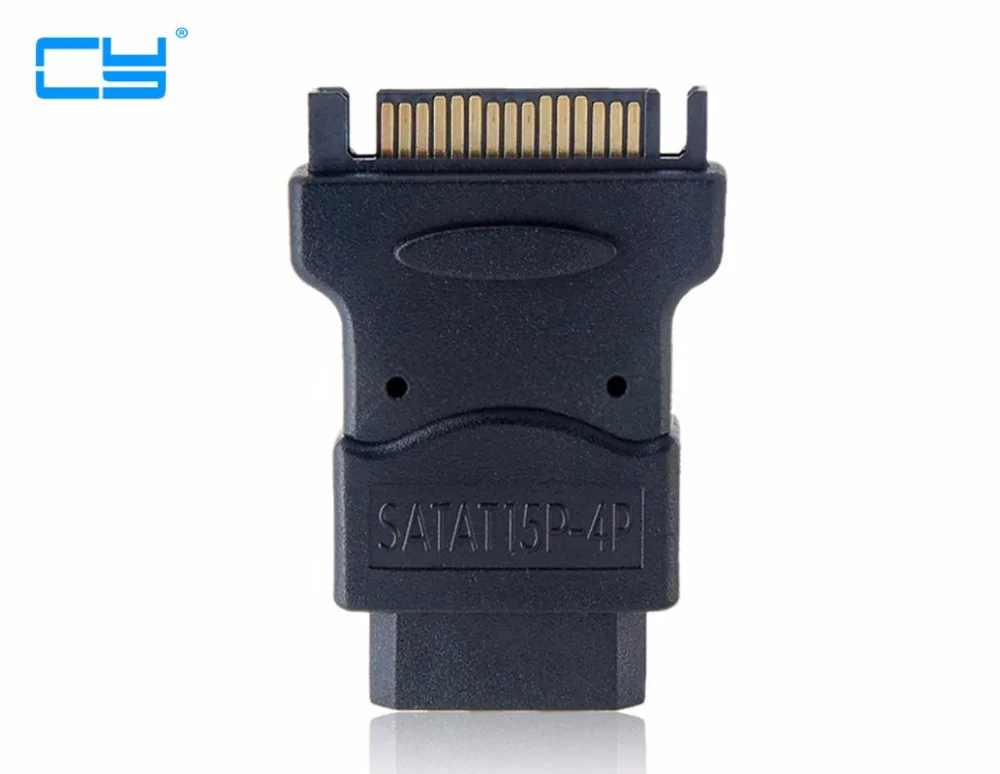 15-контактный SATA кабель питания папа к Molex 4-контактному IDE жесткому диску адаптер питания
15-контактный SATA кабель питания папа к Molex 4-контактному IDE жесткому диску адаптер питания
