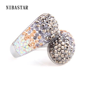 Hot Selling Beautiful Jewelry Ring for Women Double Head Crystal 316L Stainless Steel Engagement Wedding Rings 
Hot Selling Beautiful Jewelry Ring for Women Double Head Crystal 316L Stainless Steel Engagement Wedding Rings