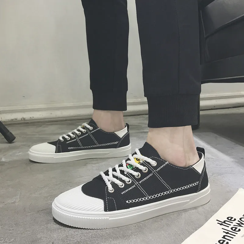 2018 European Canvas Cool Breathable men's shoes solid lace up classic light man sneakers high quality casual men flats
2018 European Canvas Cool Breathable men's shoes solid lace up classic light man sneakers high quality casual men flats