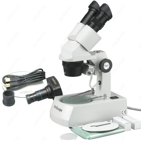 Stereo Microscope--AmScope Supplies 10X-15X-30X-45X Stereo Microscope with Color Digital Camera
Stereo Microscope--AmScope Supplies 10X-15X-30X-45X Stereo Microscope with Color Digital Camera
