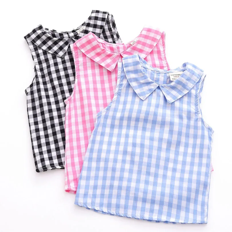 Sleeveless Summer Girls Blouses Vest Tops Cotton Casual Baby Girls Solid Shirts for Children Kids Clothing Shirts Dress
Sleeveless Summer Girls Blouses Vest Tops Cotton Casual Baby Girls Solid Shirts for Children Kids Clothing Shirts Dress
