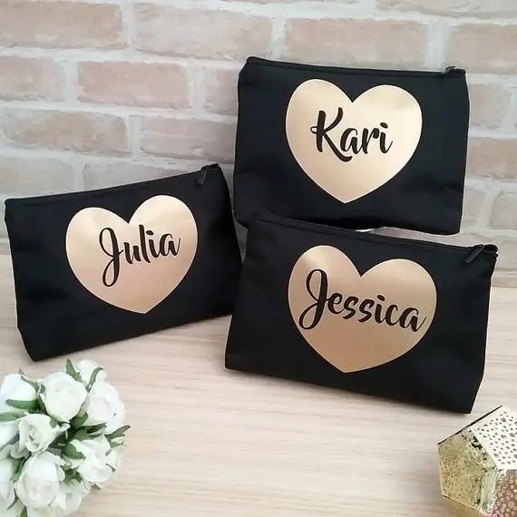 personalized name Bridesmaid Make Up comestic Bags Maid of Honour Bridal vanity case wedding Party Bags purses gifts
personalized name Bridesmaid Make Up comestic Bags Maid of Honour Bridal vanity case wedding Party Bags purses gifts