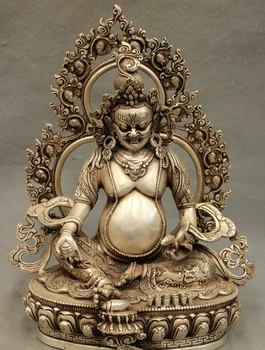 fast shipping USPS to USA S1753 12" Tibet Temple Buddhism Silver Dragon Yellow Jambhala Buddha Statue Brass Joss
fast shipping USPS to USA S1753 12" Tibet Temple Buddhism Silver Dragon Yellow Jambhala Buddha Statue Brass Joss