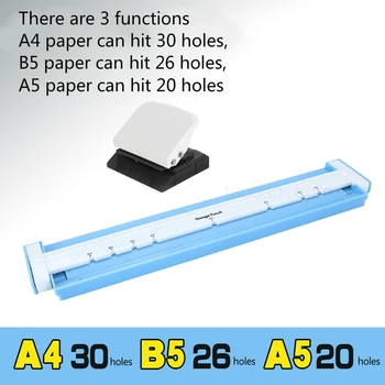 3 kinds of functions, A4 paper can hit 30 holes, B5 paper can hit 26 holes, A5 paper can hit 20 holes, punch machine
3 kinds of functions, A4 paper can hit 30 holes, B5 paper can hit 26 holes, A5 paper can hit 20 holes, punch machine