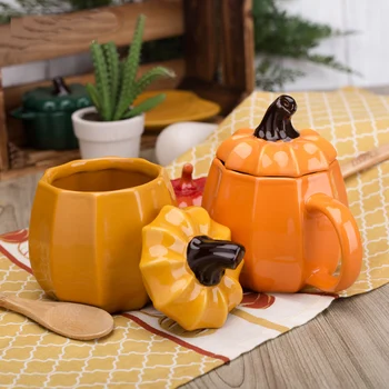Cute orange cartoon pumpkin ceramic mug Creative fashion breakfast coffee cup Halloween decoration
Cute orange cartoon pumpkin ceramic mug Creative fashion breakfast coffee cup Halloween decoration
