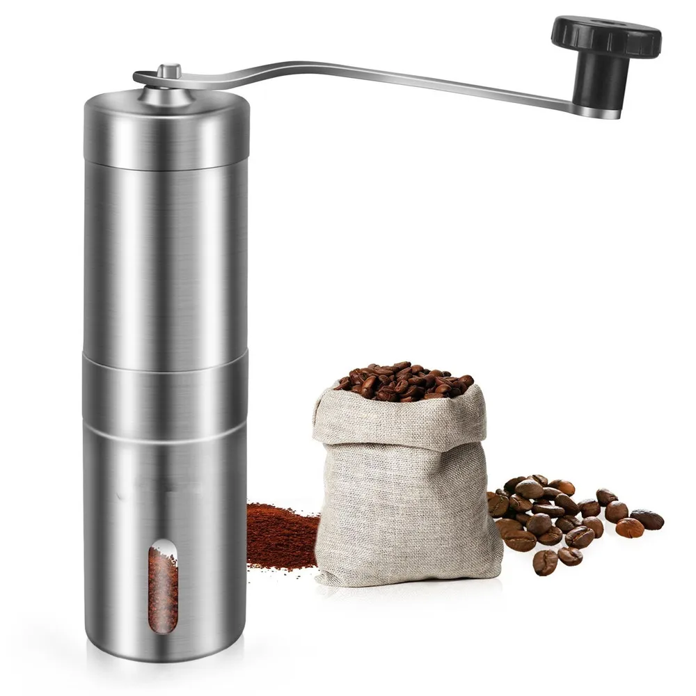 Burr Coffee Grinder, Manual Coffee Bean Grinder with Portable Hand Crank Adjustable Coarseness, Stainless Steel Body for Travel
Burr Coffee Grinder, Manual Coffee Bean Grinder with Portable Hand Crank Adjustable Coarseness, Stainless Steel Body for Travel