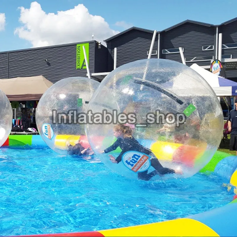 

Toy ball stress ball Inflatable Water Walking Ball 1.0mm TPU bubble Water Zorb Ball 2M Diameter Free Shipping