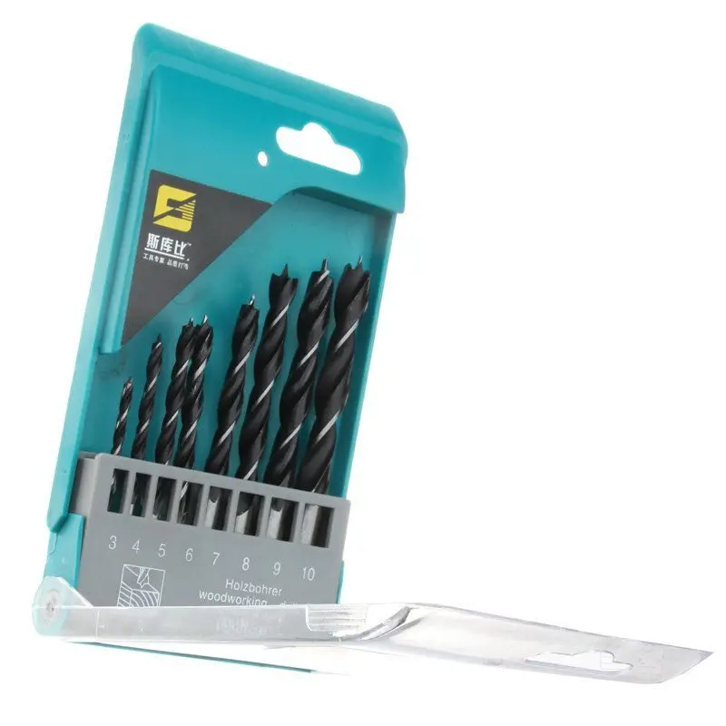 8PCS HSS Woodworking Twist Drill Set Kit Opening Hole Sharp Drilling Wood Plastic Quick Working with Case Plastic Box
8PCS HSS Woodworking Twist Drill Set Kit Opening Hole Sharp Drilling Wood Plastic Quick Working with Case Plastic Box