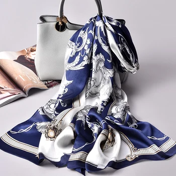 100% Real Silk Scarf For Women Luxury Brand Print Shawl Wraps Headscarf Natural Silk Scarves Pashmina Stoles Neckerchief Foulard
100% Real Silk Scarf For Women Luxury Brand Print Shawl Wraps Headscarf Natural Silk Scarves Pashmina Stoles Neckerchief Foulard