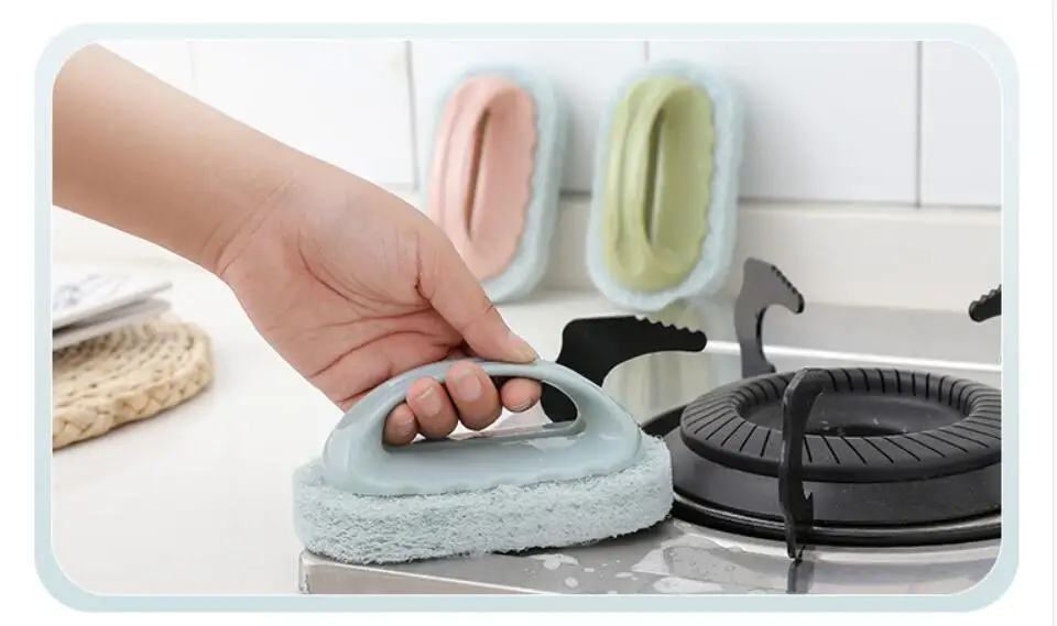 1pc Hand-held Sponge Cleaning Brush Bath Brush Ceramic Tile Kitchen Descaling Pot Brush Floor Brush Replaceable Sponge
1pc Hand-held Sponge Cleaning Brush Bath Brush Ceramic Tile Kitchen Descaling Pot Brush Floor Brush Replaceable Sponge
