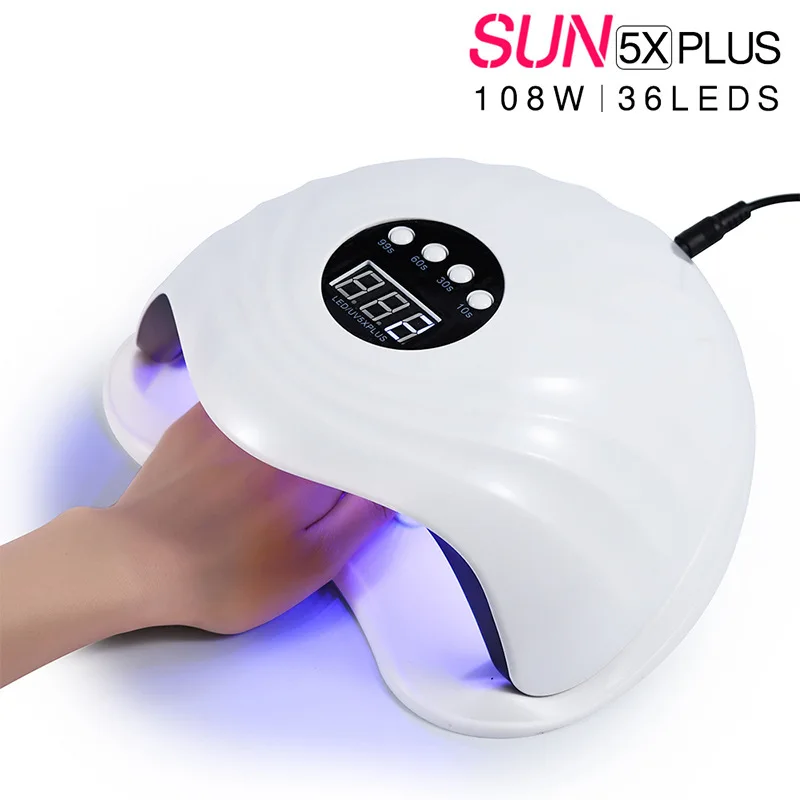 SUN X5 PLUS UV Lamp 108W Nail Dryer Machine UV Gel Polish Fast drying With Smart Timer LCD Display Nails Oven Gel Nail Art Tools
SUN X5 PLUS UV Lamp 108W Nail Dryer Machine UV Gel Polish Fast drying With Smart Timer LCD Display Nails Oven Gel Nail Art Tools