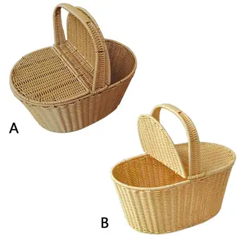 Artificial Rattan Woven Hand Storage Shopping Basket Hotel Cleaning Basket Picnic Basket Flower Basket
Artificial Rattan Woven Hand Storage Shopping Basket Hotel Cleaning Basket Picnic Basket Flower Basket