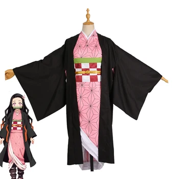 New Anime Demon Slayer: Kimetsu no Yaiba Cosplay Kamado Nezuko Cosplay Costume Woman Japanese Kimono Halloween Carnival Uniforms
New Anime Demon Slayer: Kimetsu no Yaiba Cosplay Kamado Nezuko Cosplay Costume Woman Japanese Kimono Halloween Carnival Uniforms