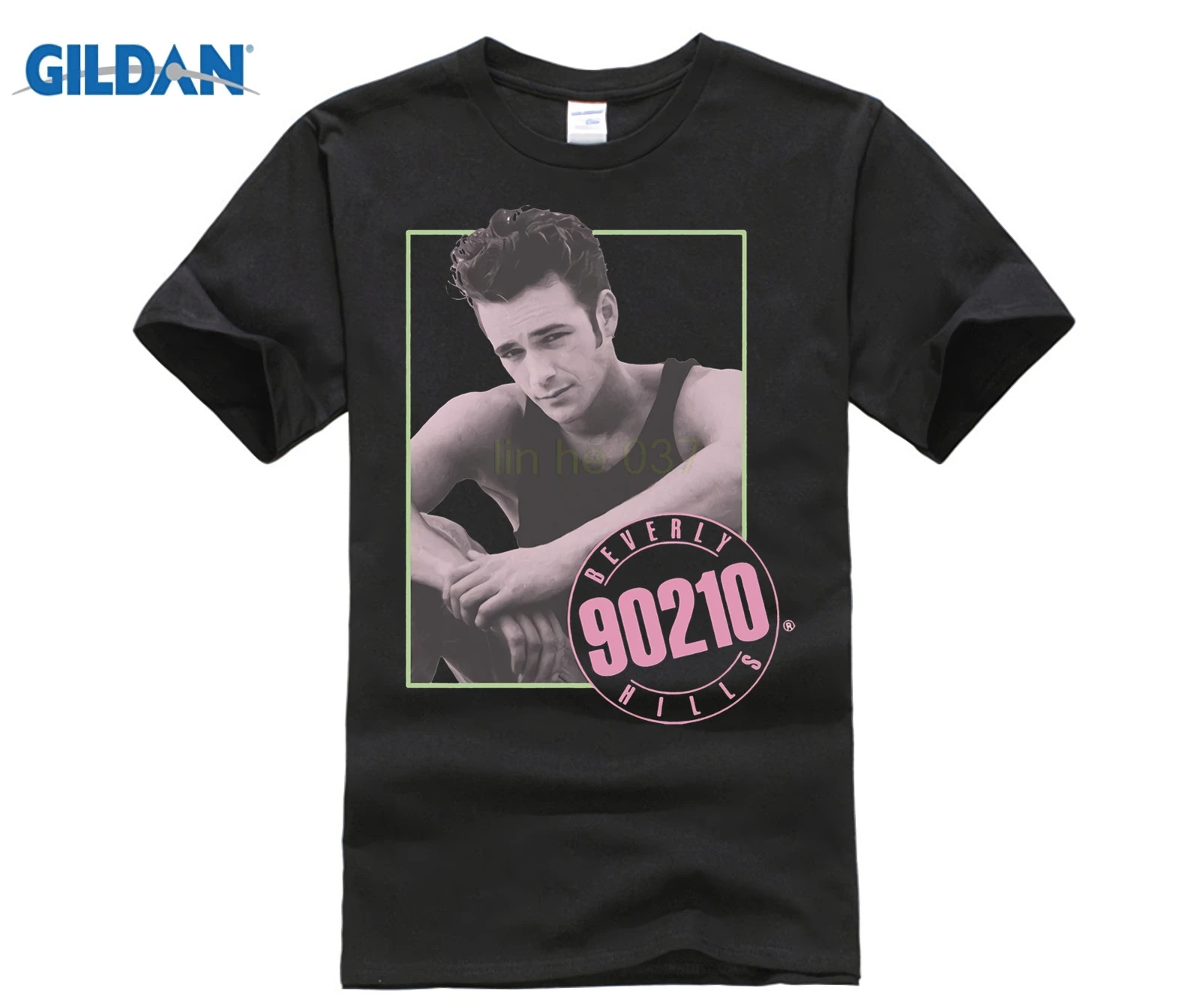 

Gildan Beverly Hills 90210 Tv Show Dylan Mckay Luke Perry Picture Adult Men'S Crew Neck Short-Sleeve Printing Machine T Shirts