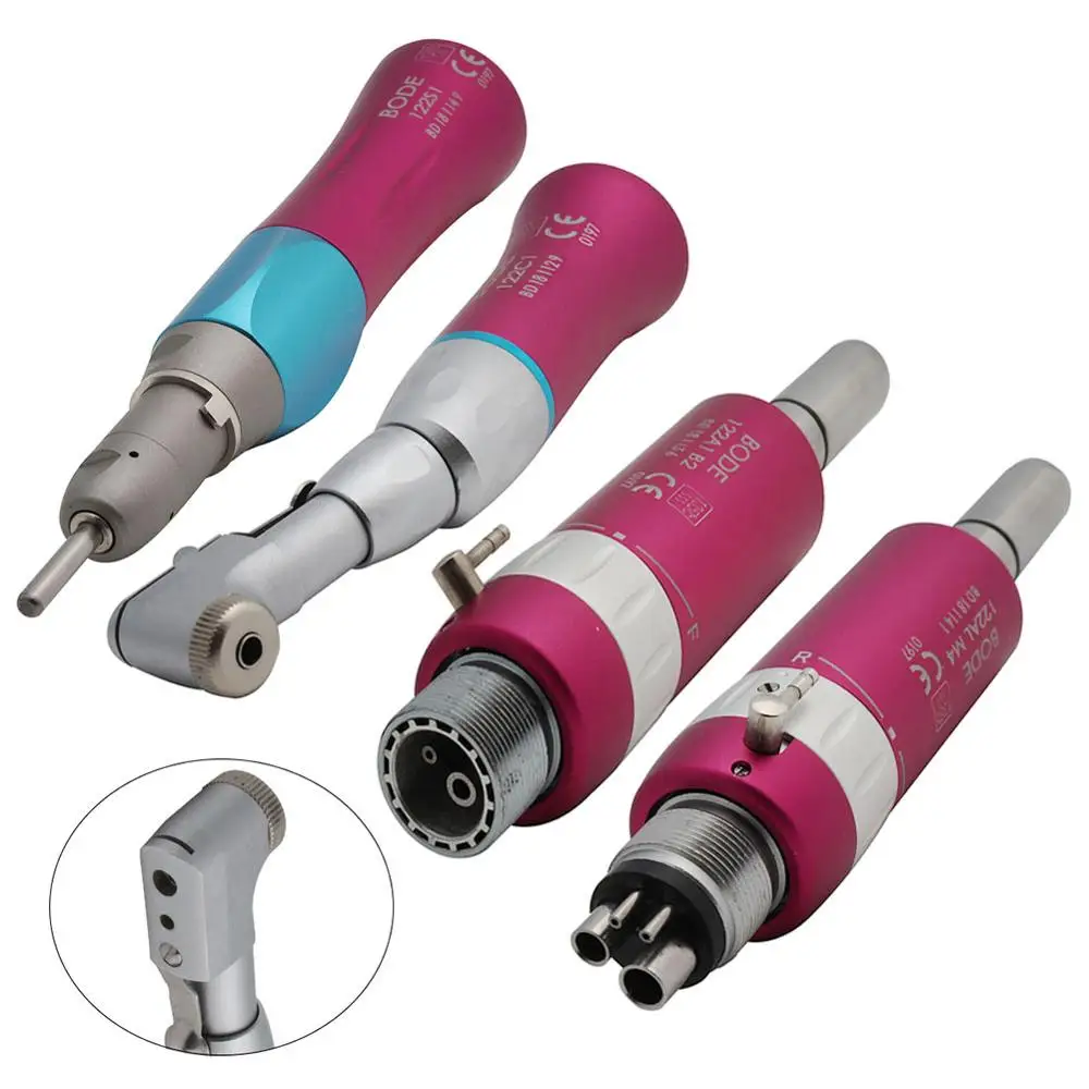 Dental Low Speed Handpiece Air Turbine Handpiece Straight Contra Angle Air Motor 2/4Holes 122 Pink
Dental Low Speed Handpiece Air Turbine Handpiece Straight Contra Angle Air Motor 2/4Holes 122 Pink