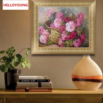 DIY Diamond Embroidery Beautiful flower basket Round Diamond Painting Cross Stitch Kits Mosaic Painting Home Decor
DIY Diamond Embroidery Beautiful flower basket Round Diamond Painting Cross Stitch Kits Mosaic Painting Home Decor
