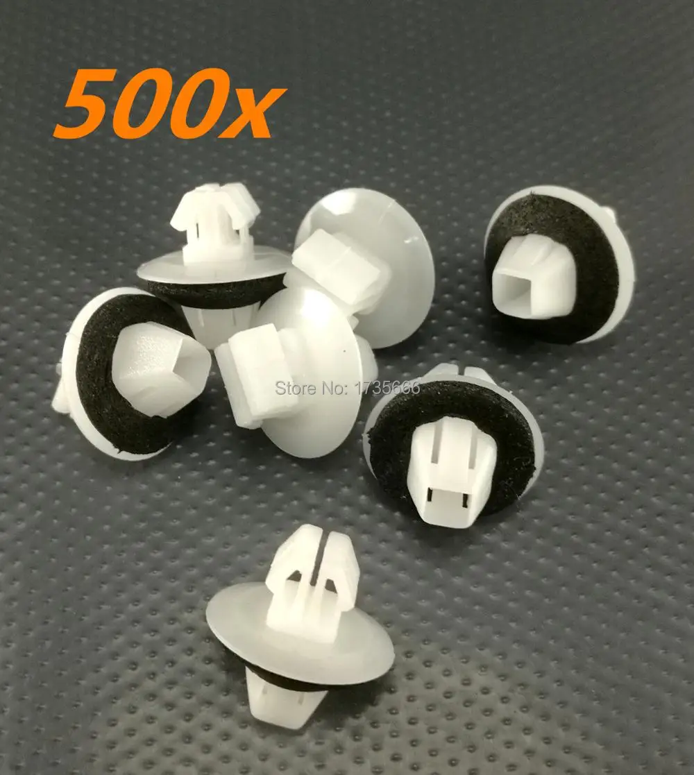 500x White Nylon Rocker Panel Moulding Clips With Sealer 90467-11063 ,77553-65D00 For Suzuki SX4 Grand Vitara For TOYOTA YARIS
500x White Nylon Rocker Panel Moulding Clips With Sealer 90467-11063 ,77553-65D00 For Suzuki SX4 Grand Vitara For TOYOTA YARIS
