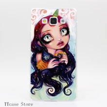 3904CA Unicorn Girl Transparent Hard Cover Case for Galaxy A3 A5 A7 A8 Note 2 3 4 5 J5 J7 Grand 2 & Prime