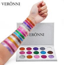 

VERONNI 15 Color Eye Shadow luminous Glitter Natural Easy to wear Shimmer Waterproof Matte Eyeshadow Palette Makeup morphe